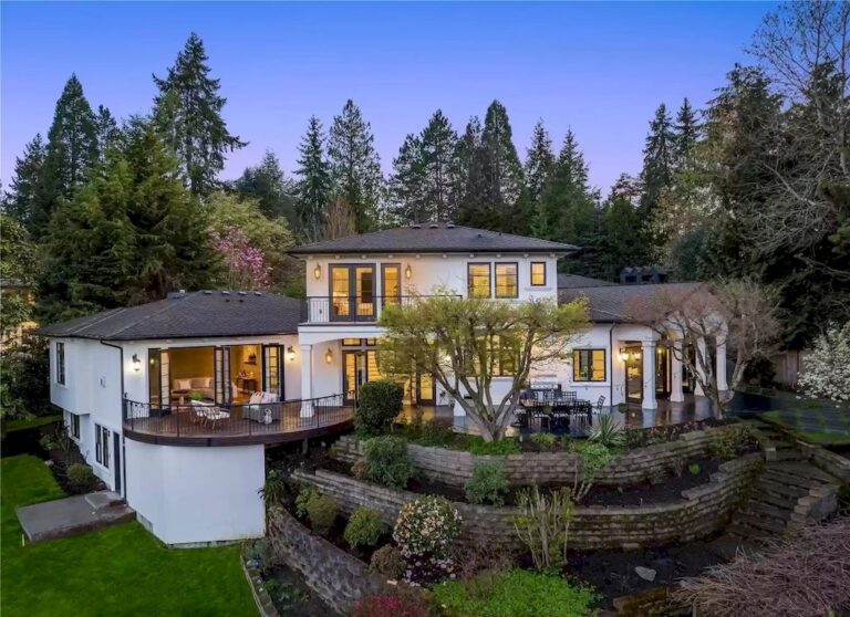 This $5,498,000 Private Home Showcases Fabulous Floor Plan for Everyday Living and Gathering in Washington