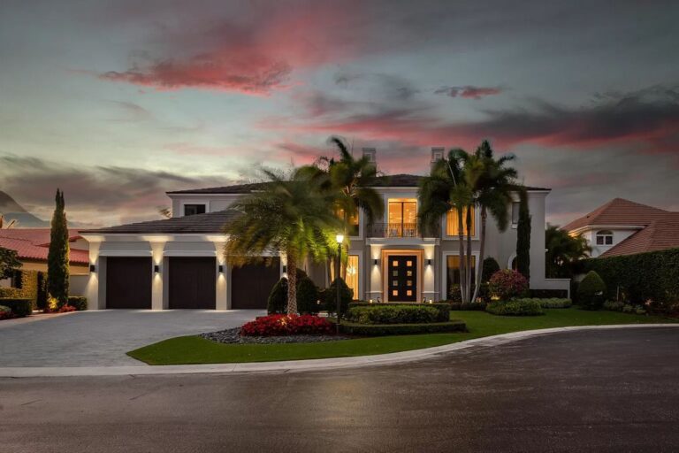 $14M Transitional contemporary Home in Boca Raton with ocean access