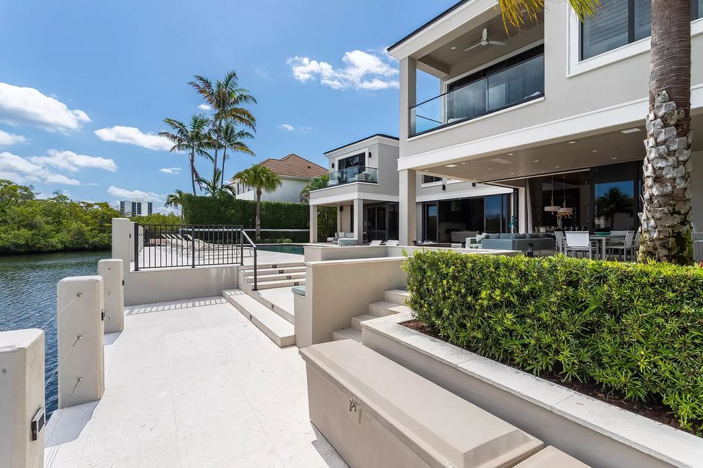 The Home in Boca Raton is a meticulously maintained two story Transitional contemporary waterfront residence features ocean access now available for sale. This home located at 701 Sanctuary Dr, Boca Raton, Florida