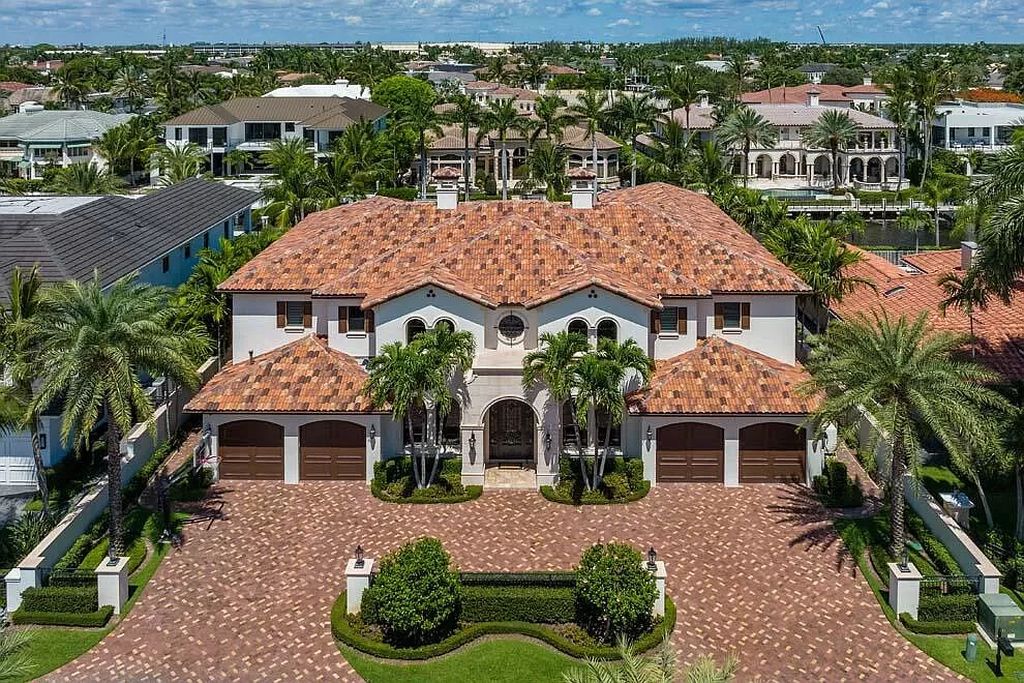 The Home in Boca Raton is a beautiful residence set on one of the most coveted waterfront sections of Royal Palm Yacht & Country Club now available for sale. This home located at 521 E Alexander Palm Rd, Boca Raton, Florida