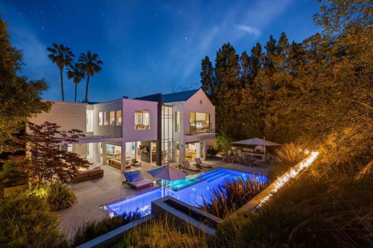 A Beverly Hills Contemporary Home with Complete Privacy in Mulholland Estates Asking for $9,995,000