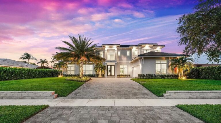 A Palm Beach Gardens Waterfront Home with High End Finishes Throughout for Sale at $6,450,000