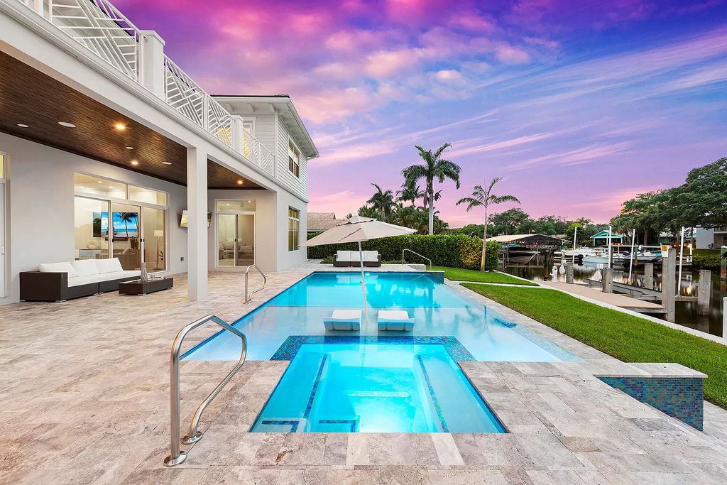 The Palm Beach Gardens Home is a newer custom built luxurious residence with high end finishes throughout now available for sale. This house located at 2169 Driftwood Cir, Palm Beach Gardens, Florida