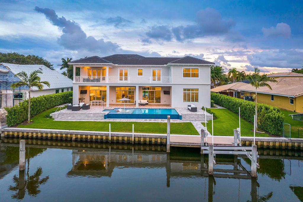 The Palm Beach Gardens Home is a newer custom built luxurious residence with high end finishes throughout now available for sale. This house located at 2169 Driftwood Cir, Palm Beach Gardens, Florida