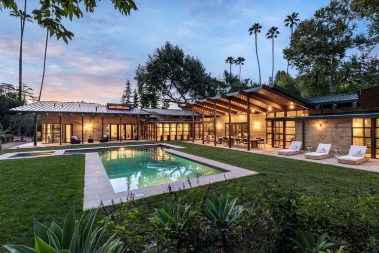 An Architectural Masterpiece in Encino with Enchanting Setting for Privacy and Views Asking for $18,000,000