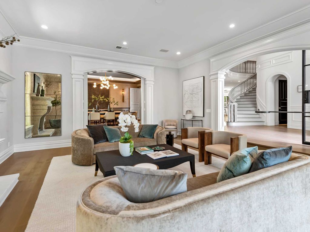 The Home in Encino is an East Hamptons style property offers resort-style living within the prestigious guard-gated Royal Oaks Colony now available for sale. This home located at 11630 Moraga Ln, Encino, California