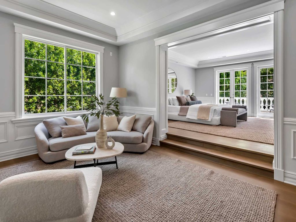 The Home in Encino is an East Hamptons style property offers resort-style living within the prestigious guard-gated Royal Oaks Colony now available for sale. This home located at 11630 Moraga Ln, Encino, California