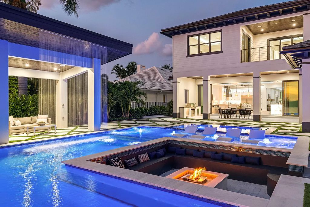 The Home in Lake Worth is a brand new construction on Hypoluxo Island with stunning modern contemporary design and insane wide Intracoastal views now available for sale. This home located at 701 S Atlantic Dr, Lake Worth, Florida