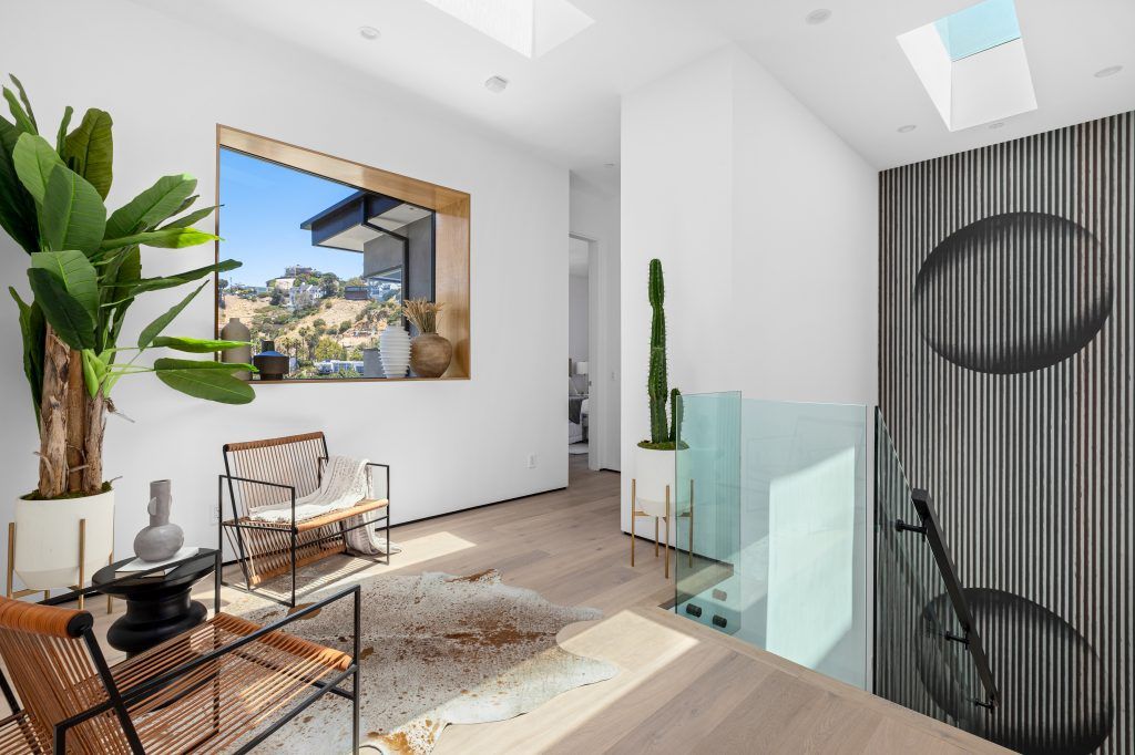 The Home in Los Angeles is a spectacular residence on a private drive off Sunset Plaza with breathtaking panoramic downtown views now available for sale. This home located at 1916 Sunset Plaza Dr, Los Angeles, California