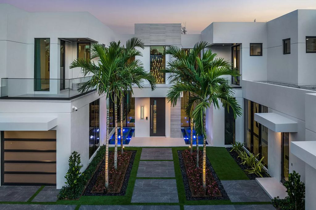 The Mansion in Boca Raton is a brand new waterfront Signature Estate built by SRD Building Corp a premier oversized lot now available for sale. This home located at 372 E Alexander Palm Rd, Boca Raton, Florida