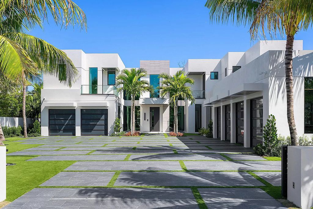 The Mansion in Boca Raton is a brand new waterfront Signature Estate built by SRD Building Corp a premier oversized lot now available for sale. This home located at 372 E Alexander Palm Rd, Boca Raton, Florida