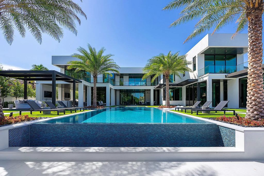 The Mansion in Boca Raton is a brand new waterfront Signature Estate built by SRD Building Corp a premier oversized lot now available for sale. This home located at 372 E Alexander Palm Rd, Boca Raton, Florida