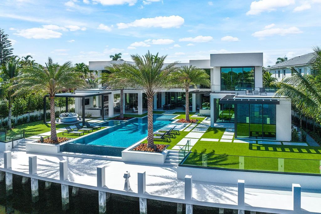 The Mansion in Boca Raton is a brand new waterfront Signature Estate built by SRD Building Corp a premier oversized lot now available for sale. This home located at 372 E Alexander Palm Rd, Boca Raton, Florida