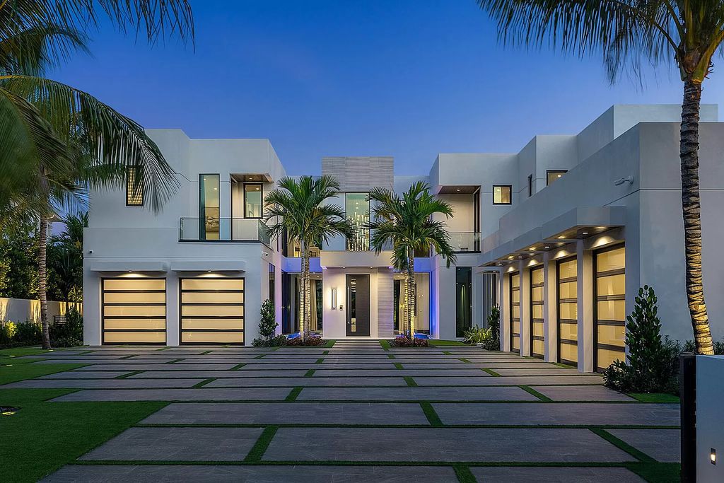 The Mansion in Boca Raton is a brand new waterfront Signature Estate built by SRD Building Corp a premier oversized lot now available for sale. This home located at 372 E Alexander Palm Rd, Boca Raton, Florida