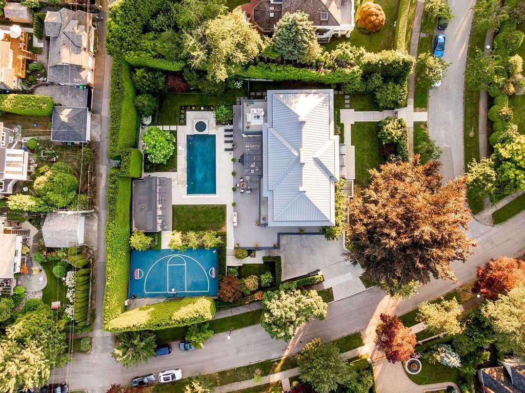 The House in Vancouver is a beautiful sprawling estate with incredible outdoor spaces, now available for sale. This home located at 1318 Minto Cres, Vancouver, BC V6H 2J5, Canada