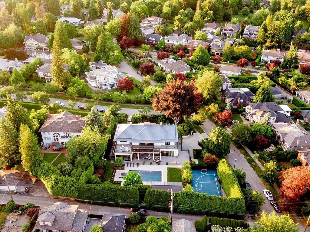 The House in Vancouver is a beautiful sprawling estate with incredible outdoor spaces, now available for sale. This home located at 1318 Minto Cres, Vancouver, BC V6H 2J5, Canada
