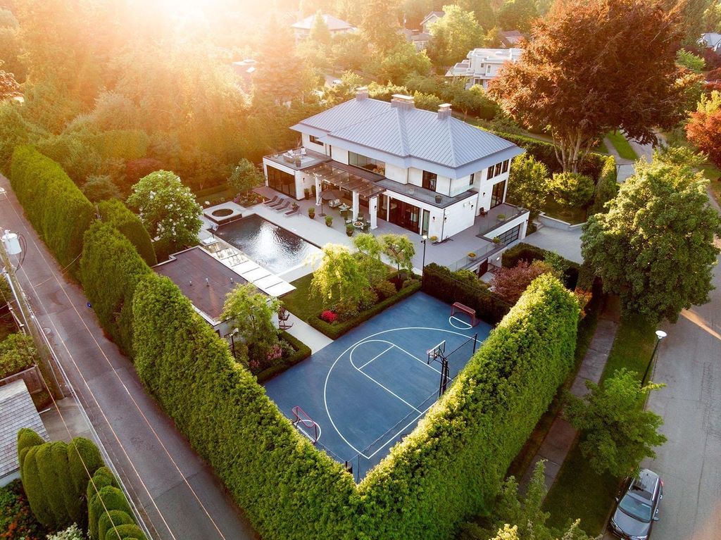 The House in Vancouver is a beautiful sprawling estate with incredible outdoor spaces, now available for sale. This home located at 1318 Minto Cres, Vancouver, BC V6H 2J5, Canada