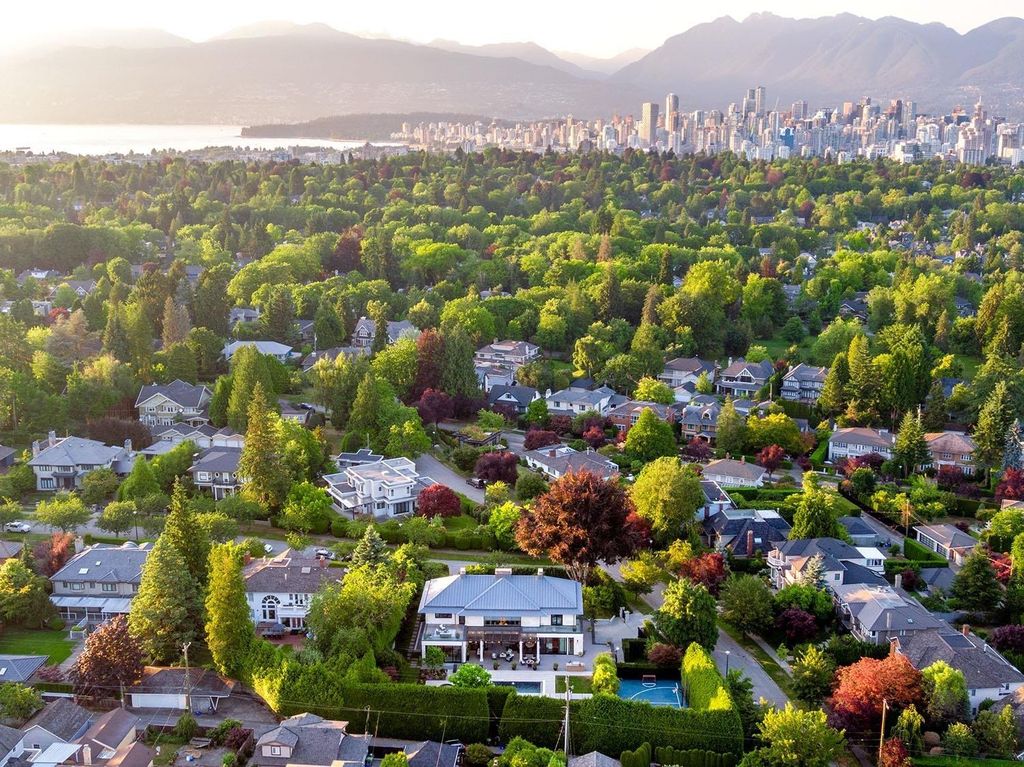 The House in Vancouver is a beautiful sprawling estate with incredible outdoor spaces, now available for sale. This home located at 1318 Minto Cres, Vancouver, BC V6H 2J5, Canada
