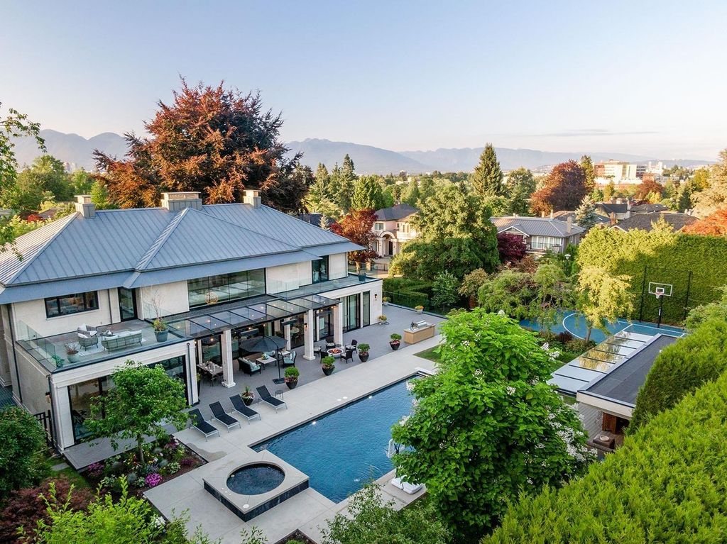 The House in Vancouver is a beautiful sprawling estate with incredible outdoor spaces, now available for sale. This home located at 1318 Minto Cres, Vancouver, BC V6H 2J5, Canada