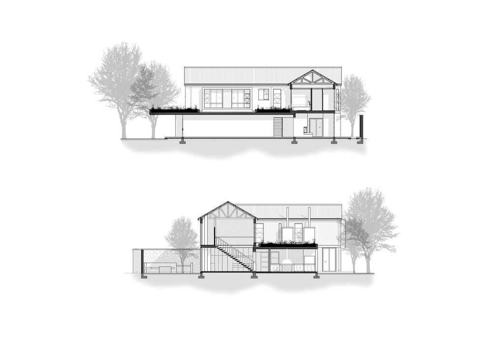 House Morkel, contemporary farm style house designed by Neo Architects
