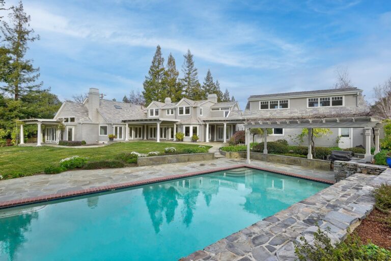 Impressive Executive Home in Los Altos Hills with Distinctive Architecture and Luxe Style Asking for $10,998,000