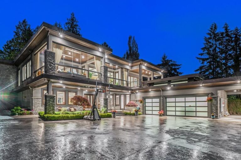 Magnificent Estate in White Rock with Sensational Ocean Views Lists for C$7,980,000