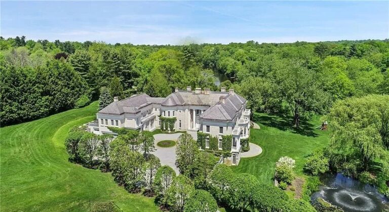 Magnificent European-inspired Manor in Connecticut Built to the Highest Standard of Craftsmanship Listed at $11,995,000