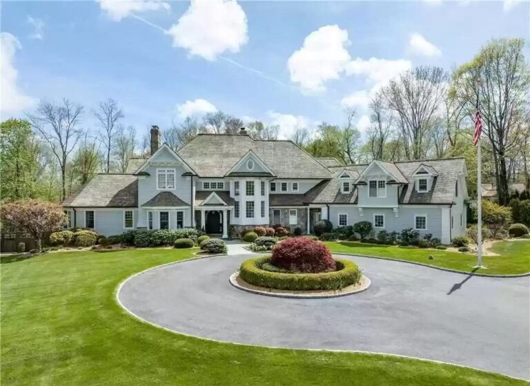 Masterfully Crafted to Every Detail, this Shingled Nantucket-style Manor in Connecticut Listed at $3,495,000