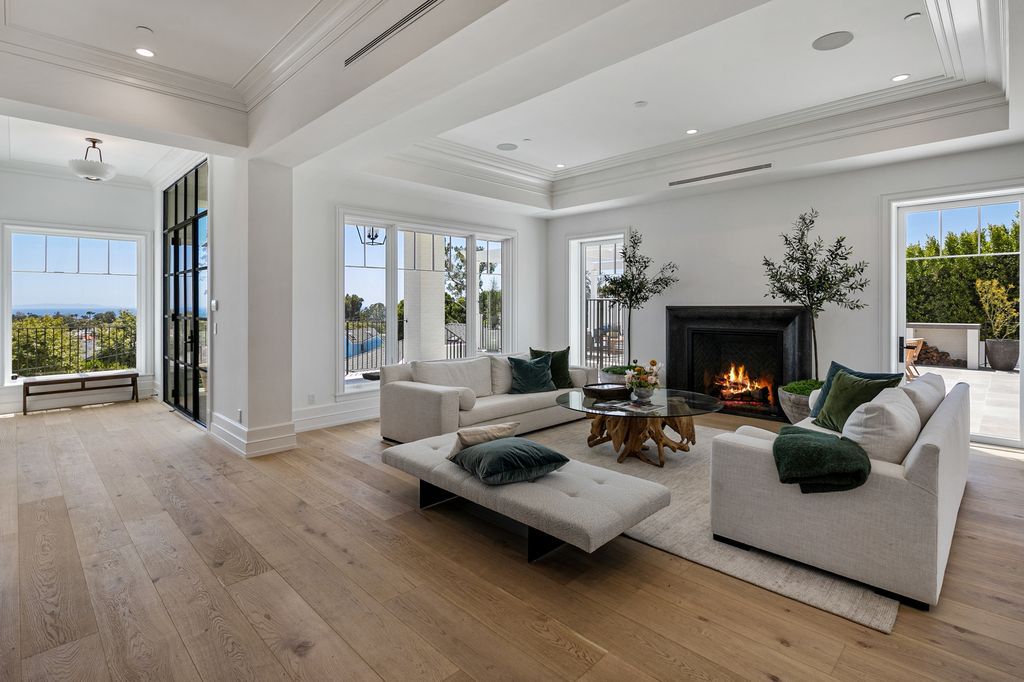 The Home in Pacific Palisades is a newly constructed estate evokes grand, traditional charm, coupled with contemporary flair now available for sale. This home located at 15975 Alcima Ave, Pacific Palisades, California