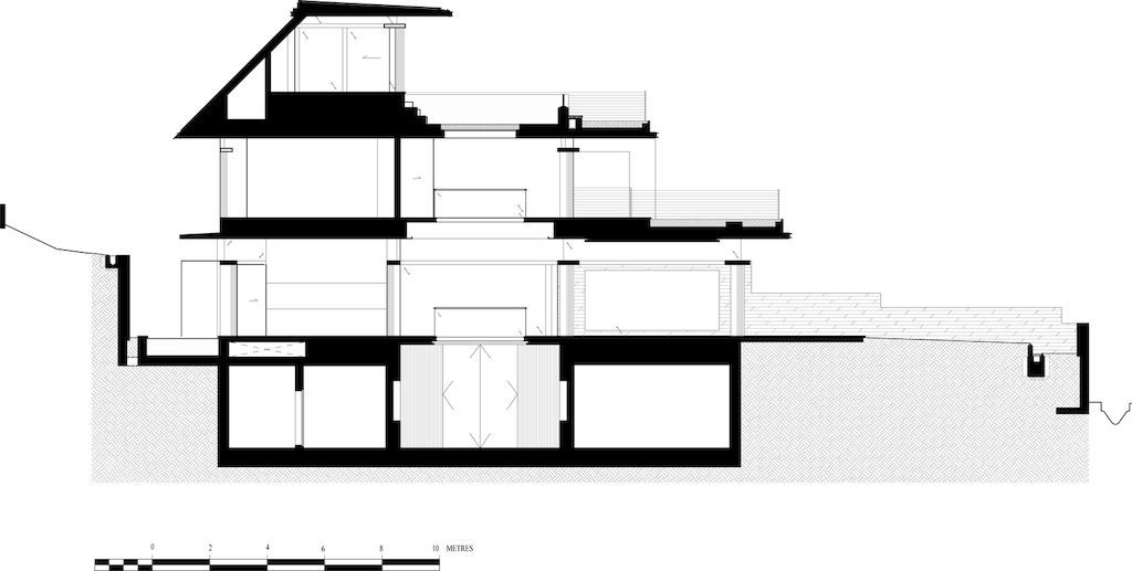 Sky Pool House with Terraced roof gardens in Singapore by Guz Architects