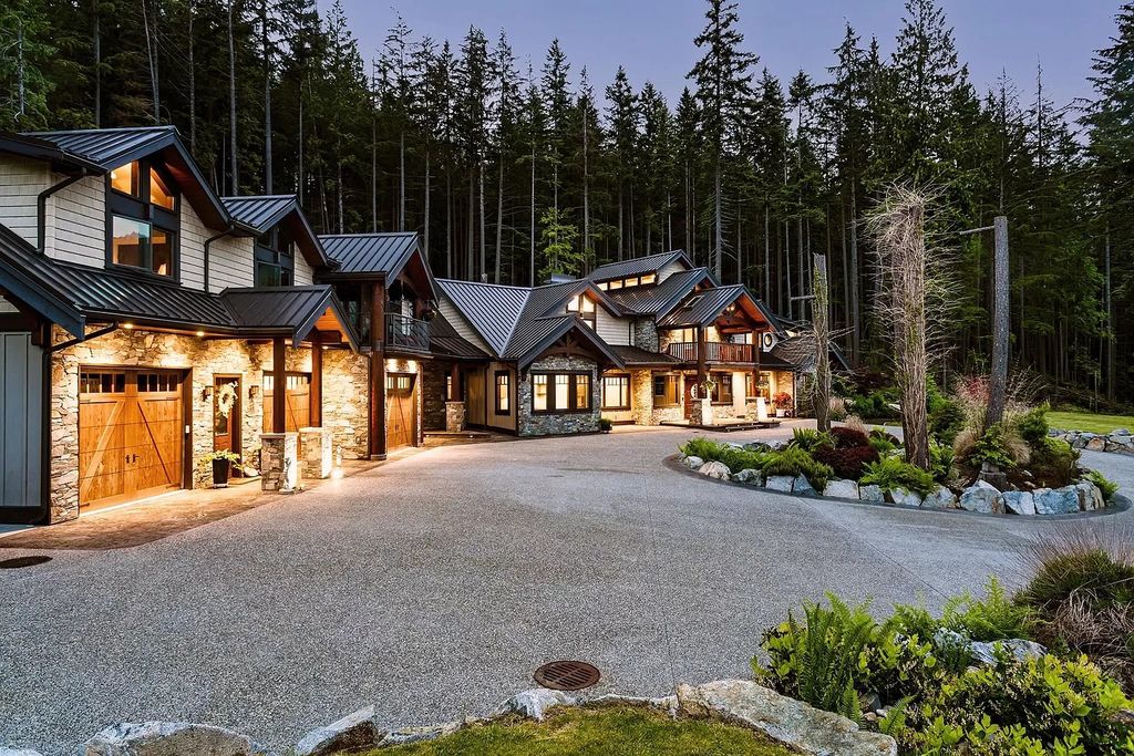 The Estate in Anmore offers an open concept flows from room to room & showcases the masterful workmanship throughout, now available for sale. This home located at 3299 Black Bear Way, Anmore, BC V3H 5G6, Canada