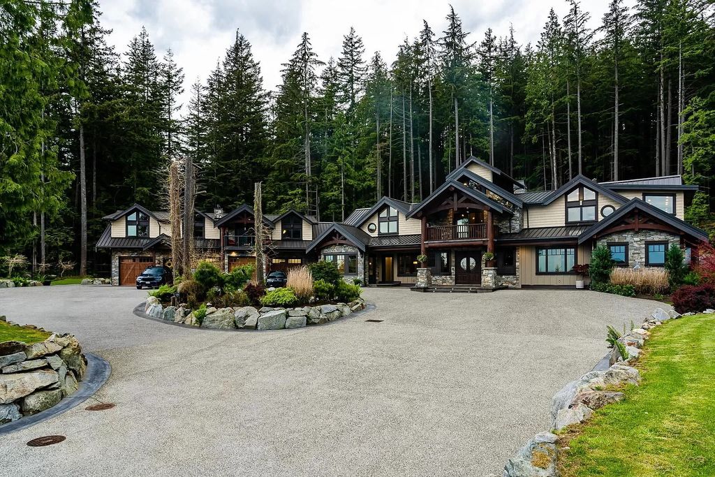 The Estate in Anmore offers an open concept flows from room to room & showcases the masterful workmanship throughout, now available for sale. This home located at 3299 Black Bear Way, Anmore, BC V3H 5G6, Canada