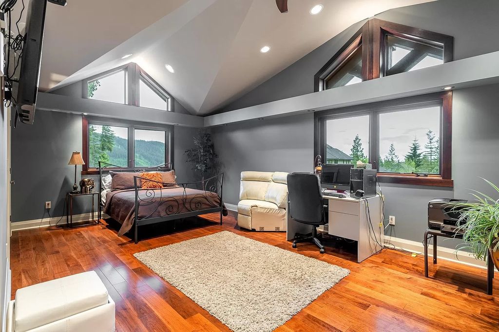 The Estate in Anmore offers an open concept flows from room to room & showcases the masterful workmanship throughout, now available for sale. This home located at 3299 Black Bear Way, Anmore, BC V3H 5G6, Canada