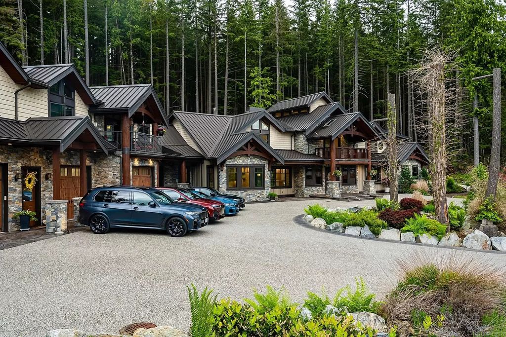 The Estate in Anmore offers an open concept flows from room to room & showcases the masterful workmanship throughout, now available for sale. This home located at 3299 Black Bear Way, Anmore, BC V3H 5G6, Canada