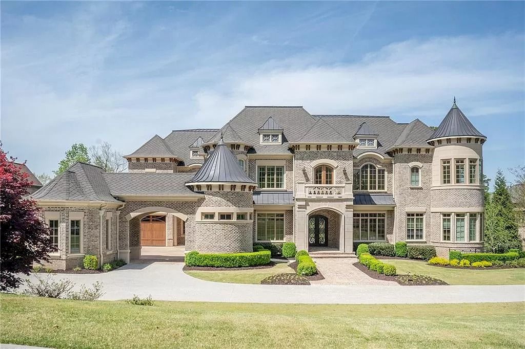 The Estate in Georgia is a luxurious home equipped with luxurious woodwork, trim, flooring, tile, plumbing fixtures and light fixtures now available for sale. This home located at 3150 Manor Bridge Dr, Milton, Georgia; offering 06 bedrooms and 10 bathrooms with 16,000 square feet of living spaces.