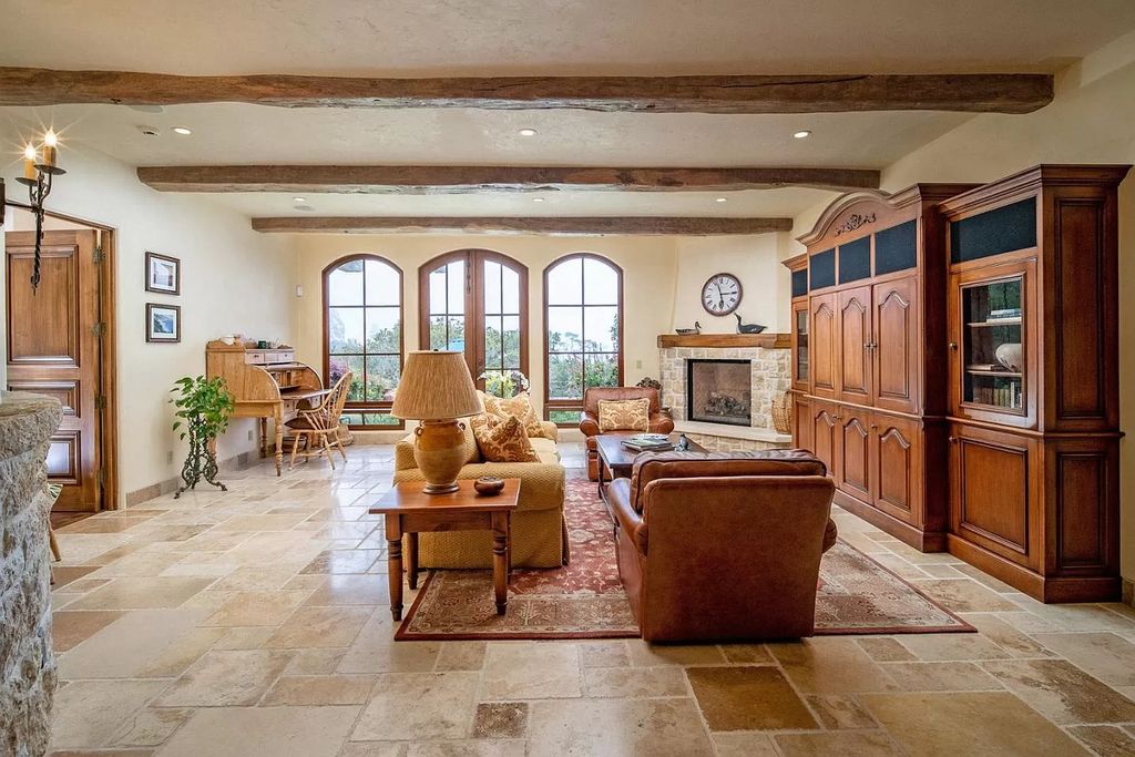 The Home in Pebble Beach is a stunning French Country residence has an effortless flow with the major living spaces on the main level now available for sale. This home located at 1606 Sonado Rd, Pebble Beach, California