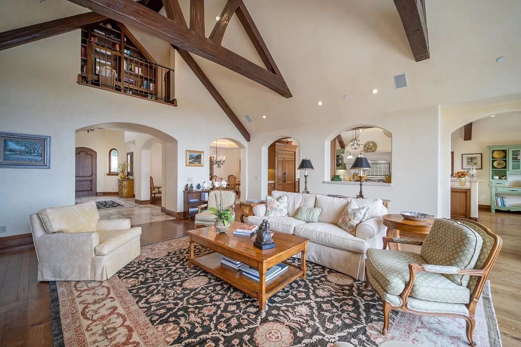 The Home in Pebble Beach is a stunning French Country residence has an effortless flow with the major living spaces on the main level now available for sale. This home located at 1606 Sonado Rd, Pebble Beach, California