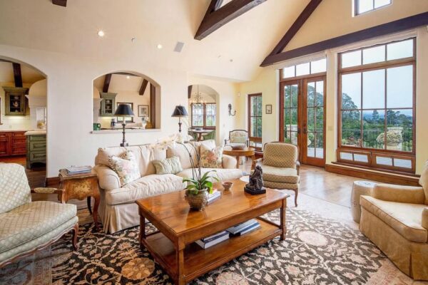 This Stunning French Country Home in Pebble Beach has Captivating Ocean ...