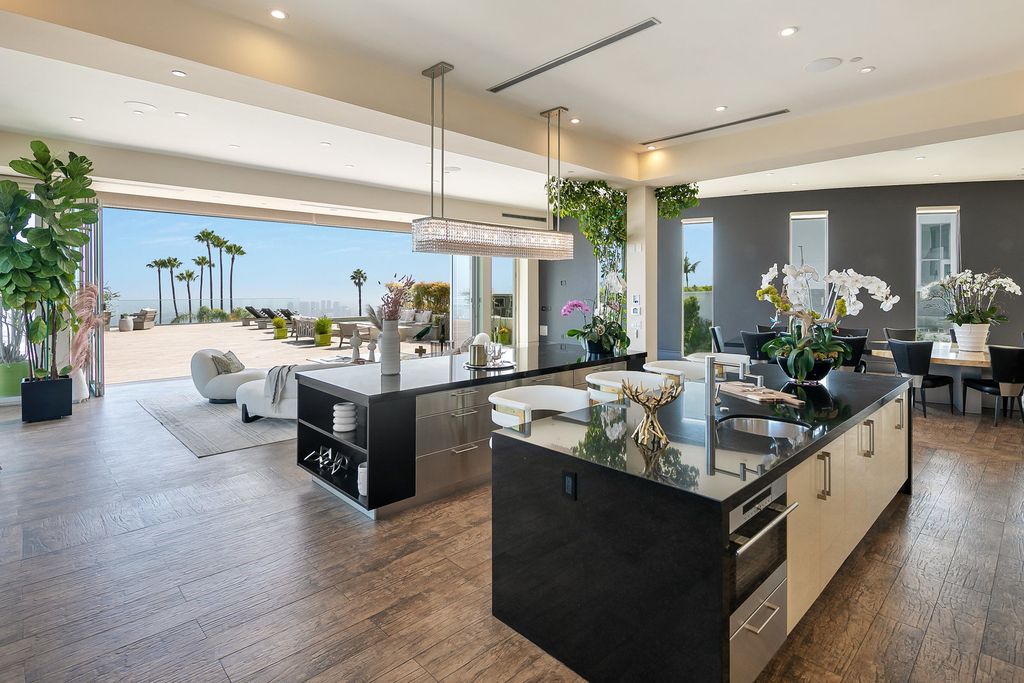 The Los Angeles Home is a custom built estate has 7,000 square foot of outdoor entertainment terraces with the views of the world now available for sale. This home located at 9369 Nightingale Dr, Los Angeles, California