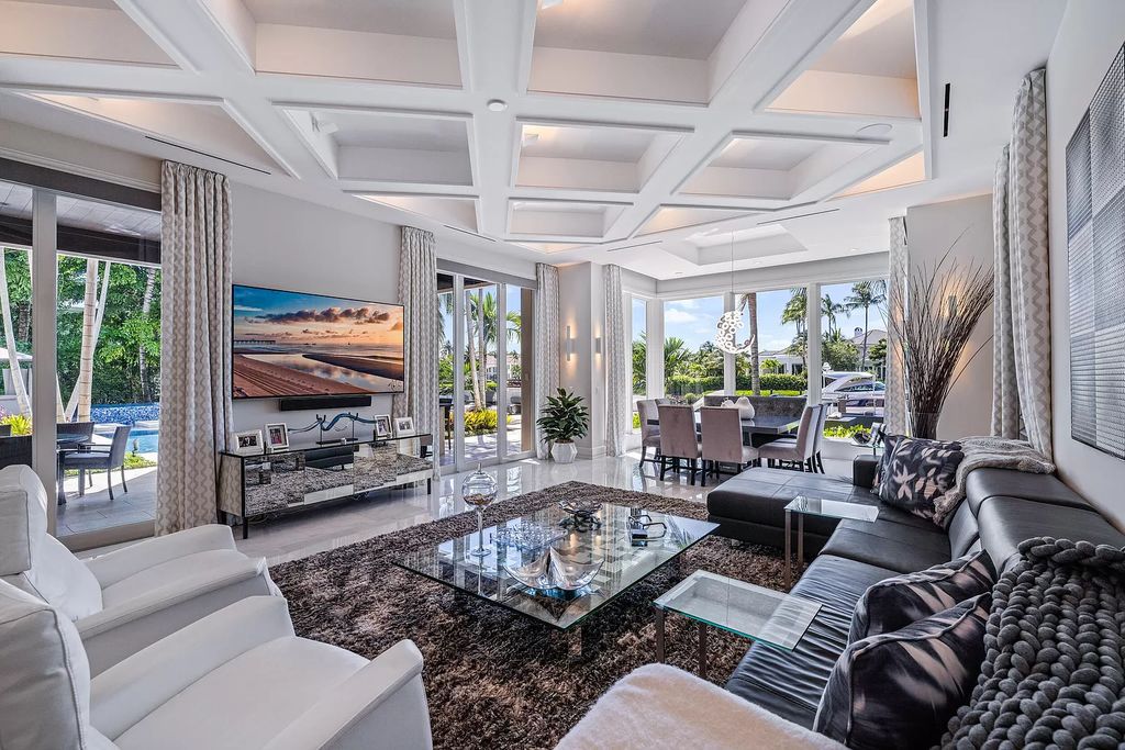 The Home in Jupiter is a Contemporary Turtle Beach Construction Custom Waterfront Estate was built with top of the line materials and ultimate craftmanship now available for sale. This home located at 177 Commodore Dr, Jupiter, Florida