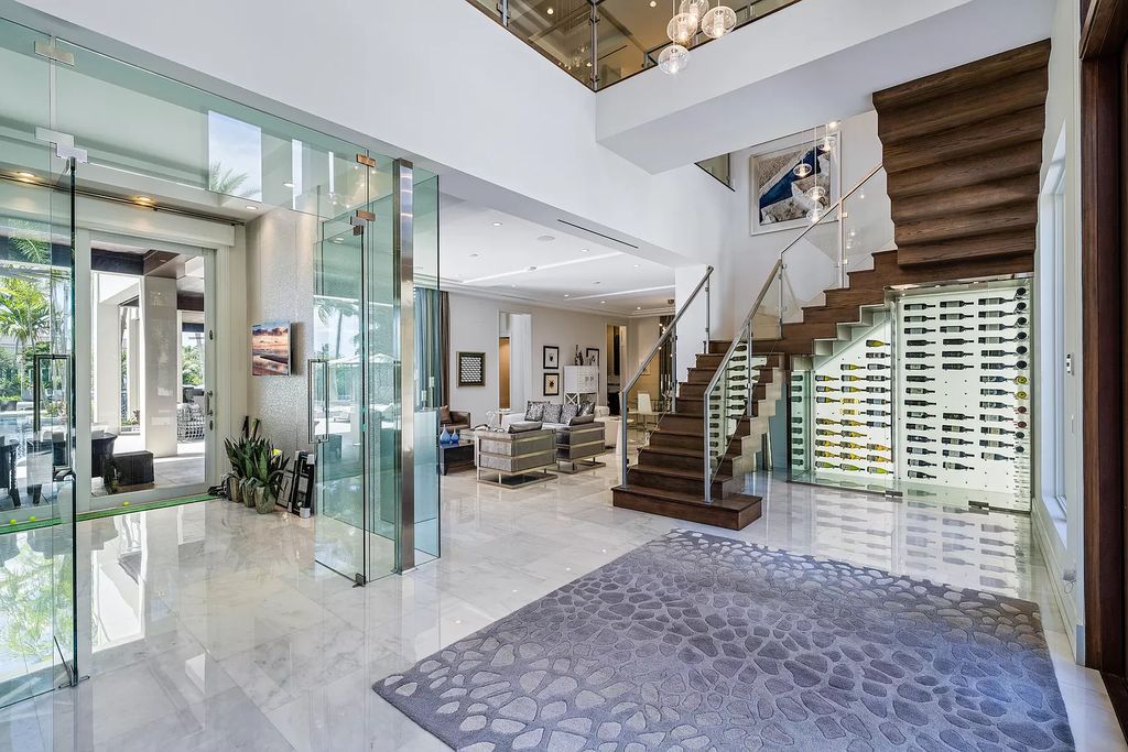 The Home in Jupiter is a Contemporary Turtle Beach Construction Custom Waterfront Estate was built with top of the line materials and ultimate craftmanship now available for sale. This home located at 177 Commodore Dr, Jupiter, Florida