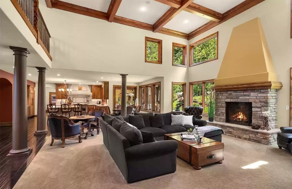 The Estate in Washington is a luxurious home with uncompromised privacy now available for sale. This home located at 1324 289th Avenue NE, Carnation, Washington; offering 05 bedrooms and 05 bathrooms with 6,824 square feet of living spaces.