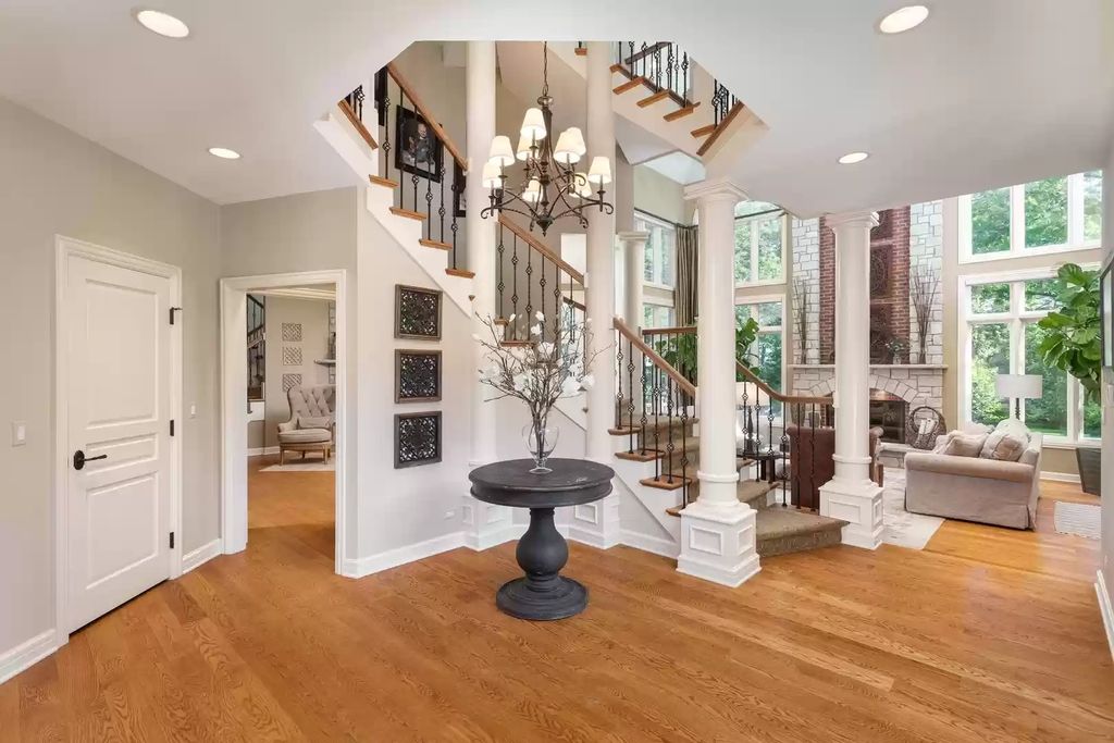 The Home in Illinois is a luxurious home which is exquisite from top to bottom now available for sale. This home located at 1091 Johnson Dr, Naperville, Illinois; offering 06 bedrooms and 07 bathrooms with 7,856 square feet of living spaces. 