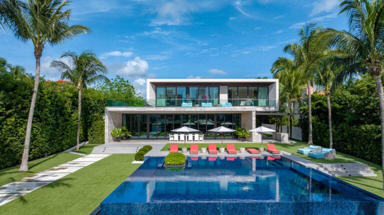 This $41,999,999 Modern Mansion in Miami Beach with Retreat Inspired Design is Truly One Of A Kind