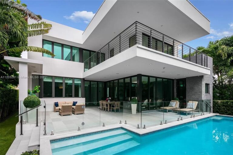 This $8,995,000 Contemporary Home in Miami Beach is Perfect for both Family Enjoyment and Entertainment