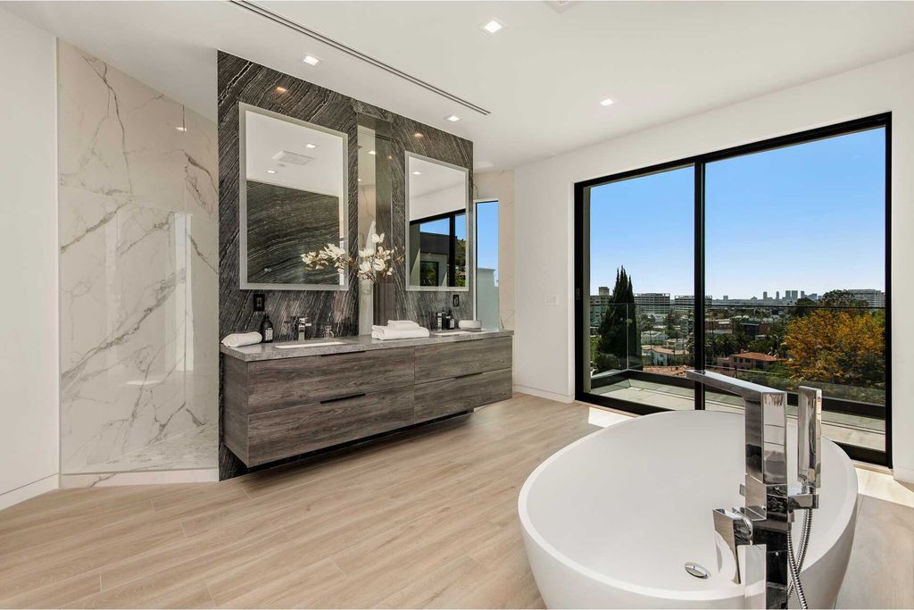 The Home in Los Angeles is a brand new modern gated view property was designed with both entertaining and everyday living in mind now available for sale. This home located at 1947 Glencoe Way, Los Angeles, California