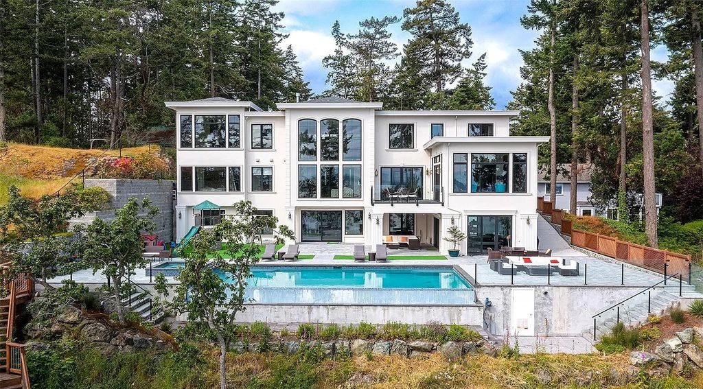 The Estate in Saanich offers the amazing view of the ocean and mountain ranges, now available for sale. This home located at 4823 Major Rd, Saanich, BC V8Y 2L8, Canada