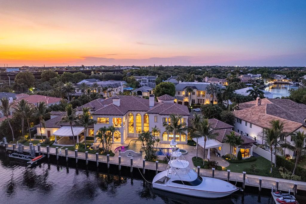 The Mansion in Boca Raton is a true residential original in South Florida nestled on a coveted lot with 258 feet of water frontage now available for sale. This home located at 700 Osprey Point Cir, Boca Raton, Florida