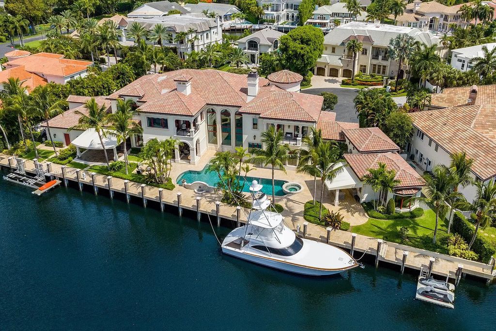 The Mansion in Boca Raton is a true residential original in South Florida nestled on a coveted lot with 258 feet of water frontage now available for sale. This home located at 700 Osprey Point Cir, Boca Raton, Florida