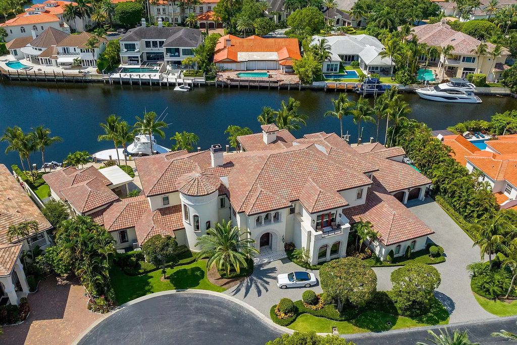 The Mansion in Boca Raton is a true residential original in South Florida nestled on a coveted lot with 258 feet of water frontage now available for sale. This home located at 700 Osprey Point Cir, Boca Raton, Florida